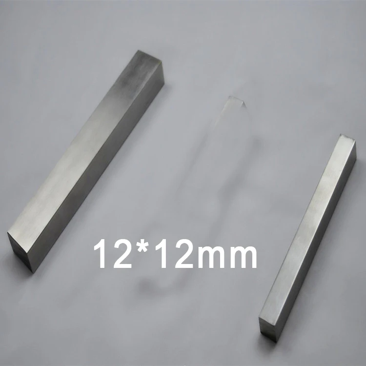 

12mm x 12mm 500mm length GR2 titanium square bar square Ti strip titanium alloy square rod quadrate rod