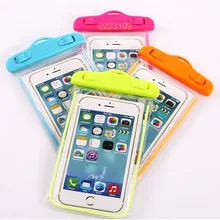 Universal 5.5” Mobile phone Waterproof Bag Durable Water proof Bag Underwater back cover Case 6S 7 SE for Samsung Galaxy S6 S7