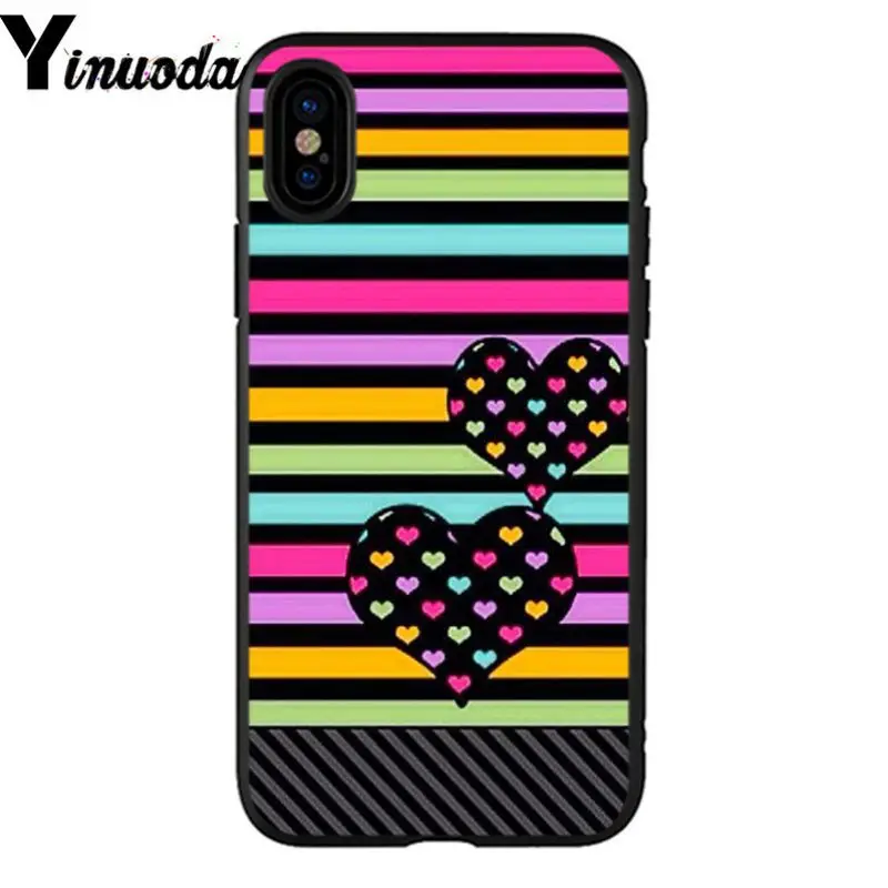 Chromatic stripe lips heart 