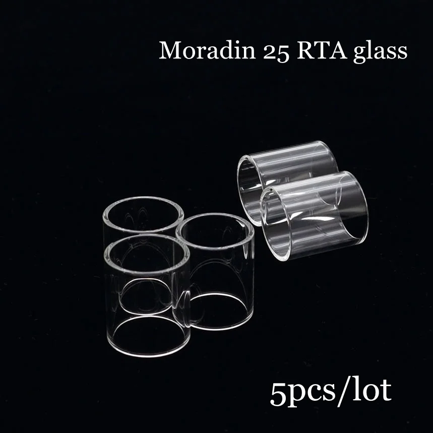 

5PCS/Lot Moradin 25 RTA Replacement Clear Pyrex Glass Tube
