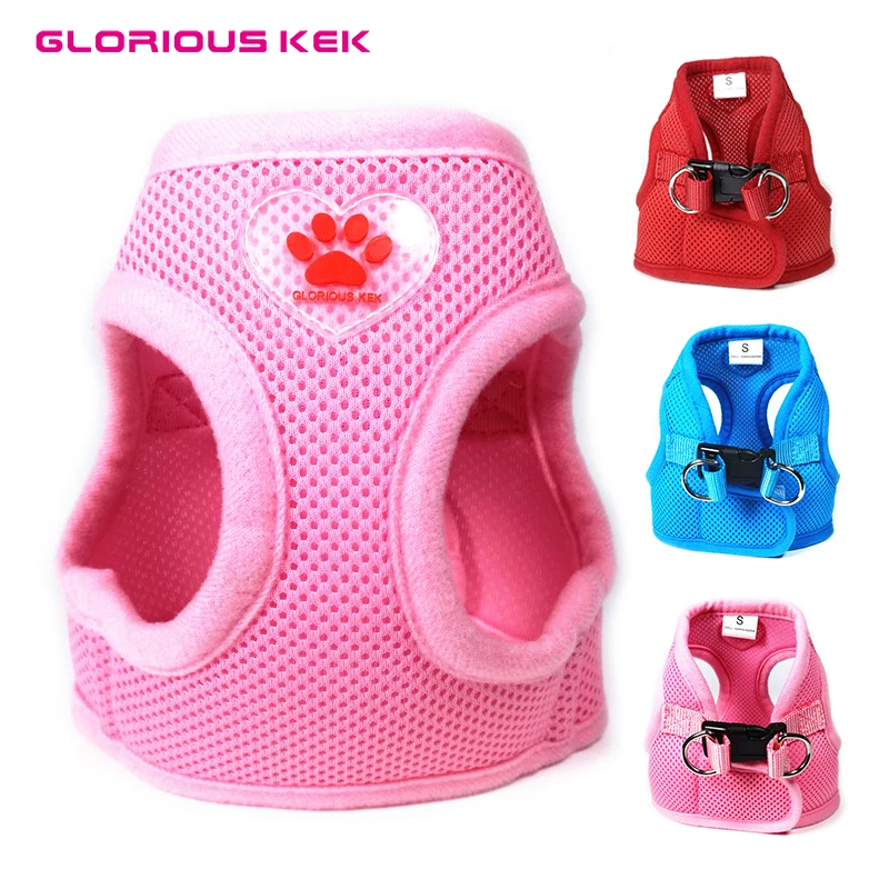 Регулируемая сетчатая шлейка для собак и кошек чихуахуа|dog harness|vest harnesscat harness |