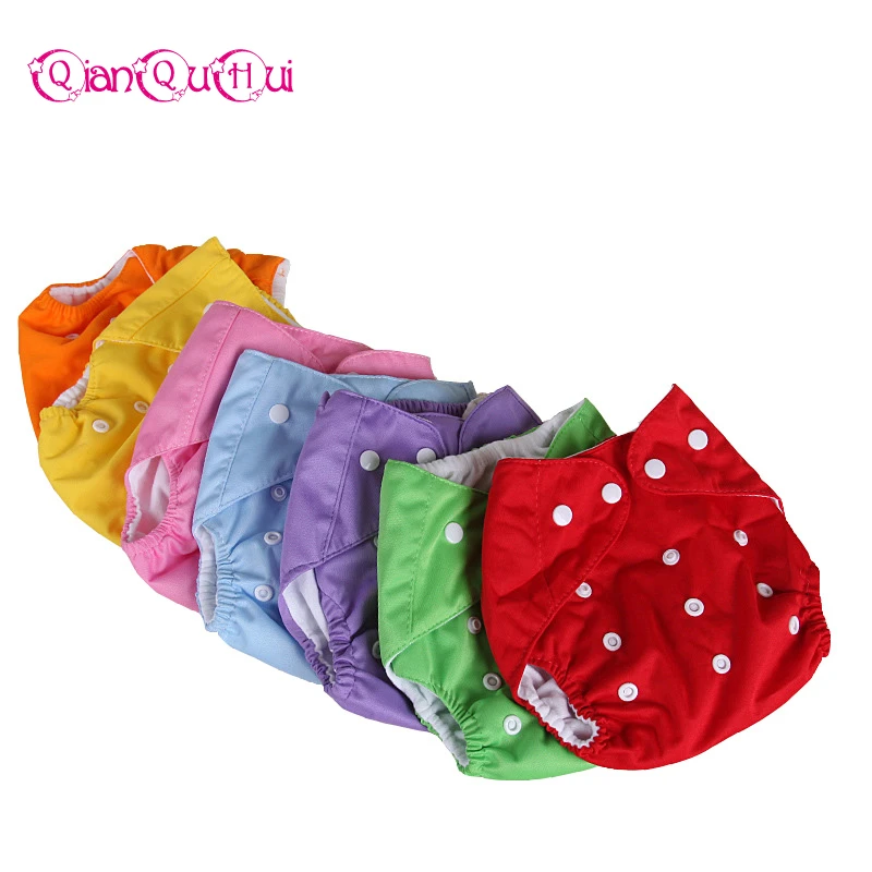 Qianquhui 0 3 Ans Bebe Reutilisable Couches 7 Couleurs Reglable Lavable Respirant Couches Lavables Couverture De Formation Shorts Aliexpress