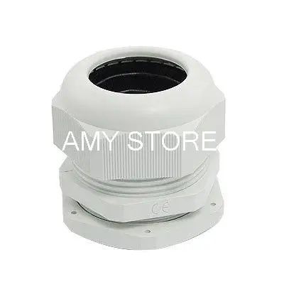 

Wht Plastic Waterproof Cable Glands Adapter Joint PG42