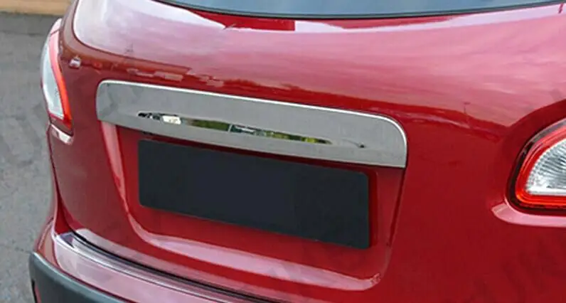 Багажника поручень Обложка для Qashqai J10 2007 2013 Chrome сзади загрузки двери Накладка