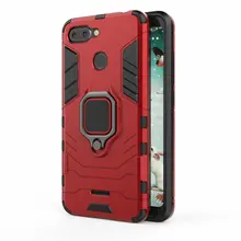 

For Xiaomi Redmi 6 Anti-knock Armor Case for Xiaomi Redmi 6 for Xiaomi Mi A1 Mi 5X Mi5X Finger Ring Case Holder Cover Case>