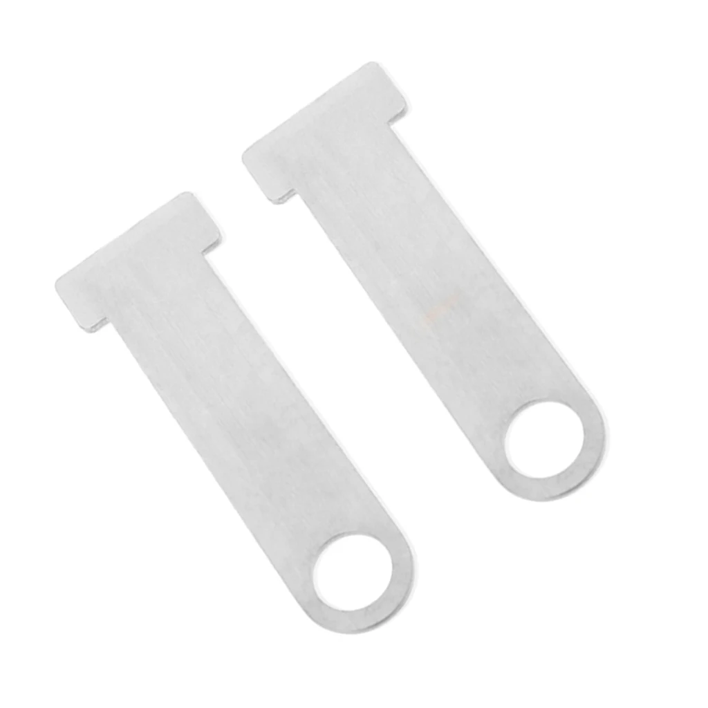 2 x Motorbike Open Face Helmet Lock for Quick Release Buckle Fastener Silver