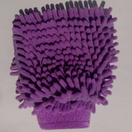 Супер варежка из микрофибры для мытья окон автомобиля домашняя ткань для чистки пыли полотенце в виде перчатки - Цвет: purple