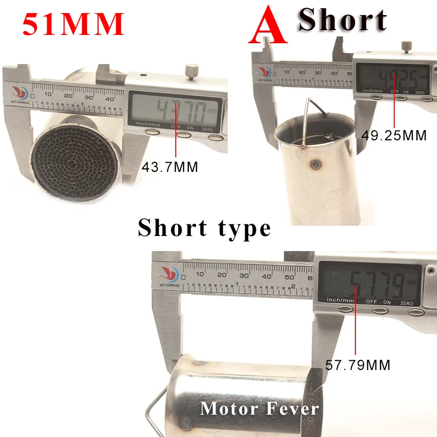 Мотоцикл выхлопной Регулируемый дБ убийца 48 мм 51 мм 61 мм Глушитель Catalizador Escape глушитель катализатор для kawasaki Yamaha Nmax Ktm