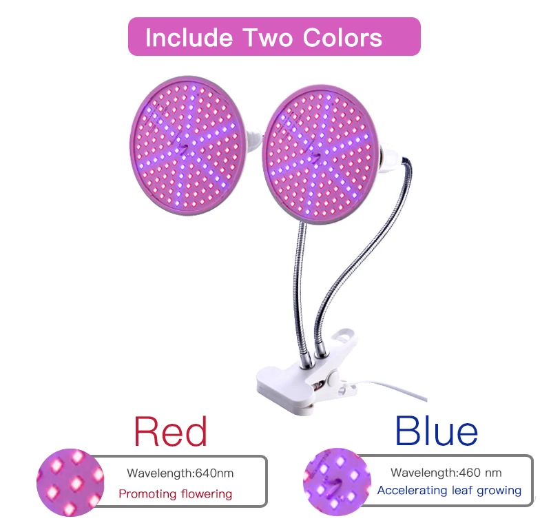  Goodland LED Grow Light E27 Fitolampy Full Spectrum Phyto Lamp With Clip For Plant Seedlings Flower - 32869156657