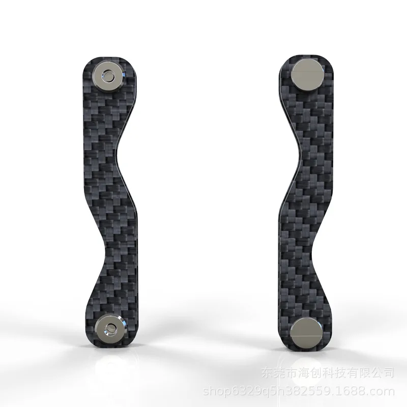 Carbon Fiber Key Holder Smart Key Wallet Keychain Keys Organizer