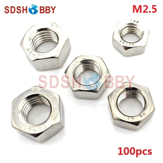 

100 шт * M2.5 нержавеющая сталь 304 Locknut/самонарезающая гайка