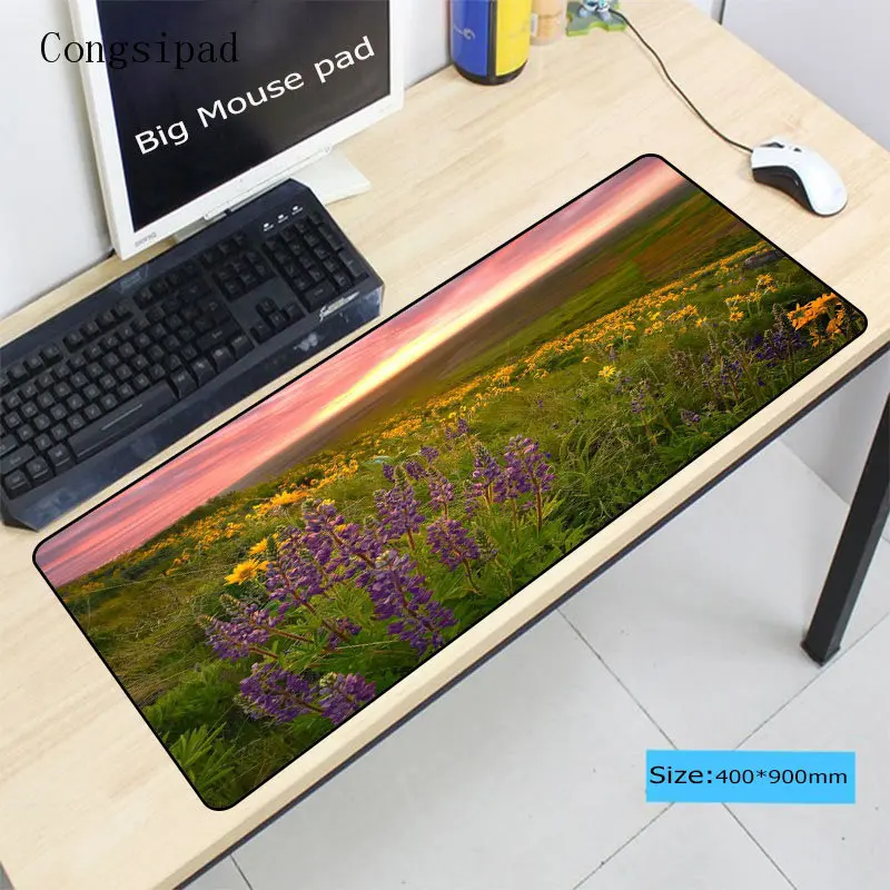  Congsipad Valley Of flowers Gaming Mouse Pad Locking Edge Large Mouse Mat PC Computer Laptop Mouse 