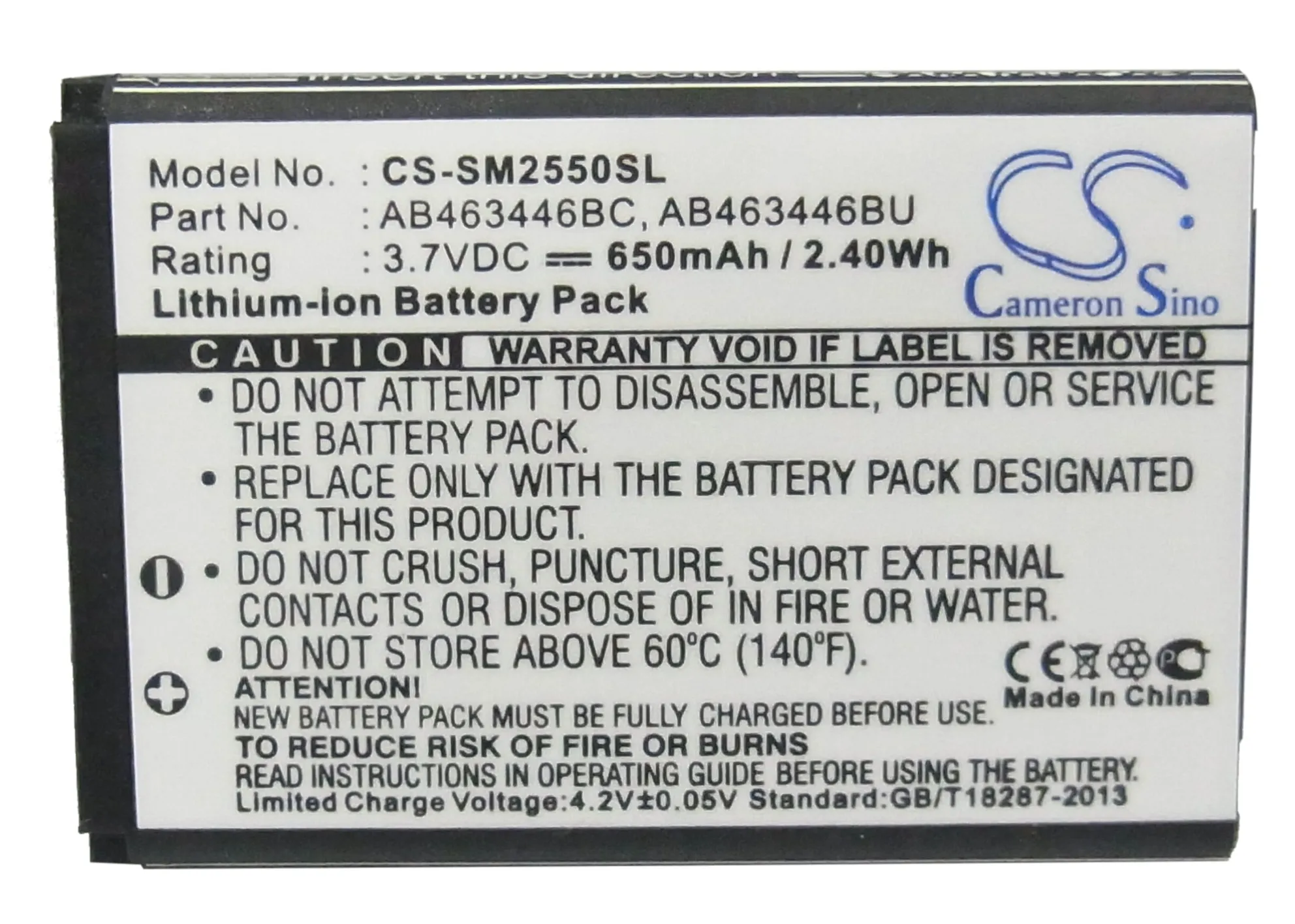 Аккумулятор Cameron Sino для SAMSUNG Champ Diva Folder GT C3300 C330 C3520 C3750 E1070|Цифровые аккумуляторы| |