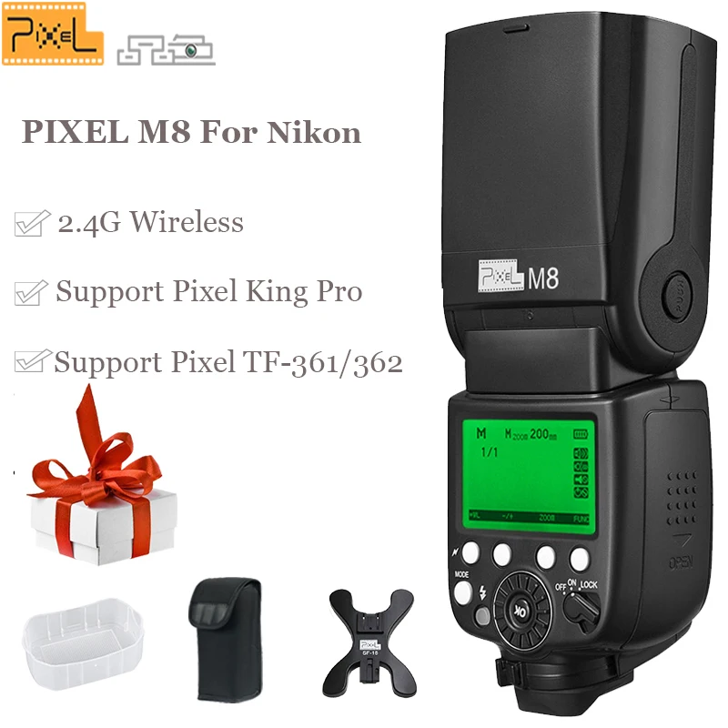 INSEESI IN 560IV IN560IV PLUS & PIXEL M8 ЖК Фонарик Беспроводная вспышка Speedlite TF 362 беспроводной