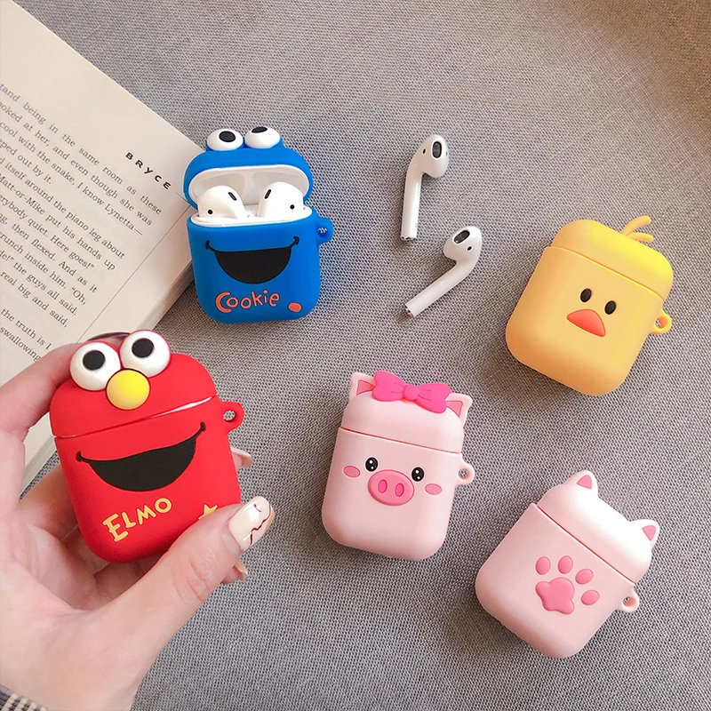 

Newest Cute Bluetooth Wireless Earphone Case For Apple AirPods Silicone Charging Headphones Cases for Airpods Protective Cover