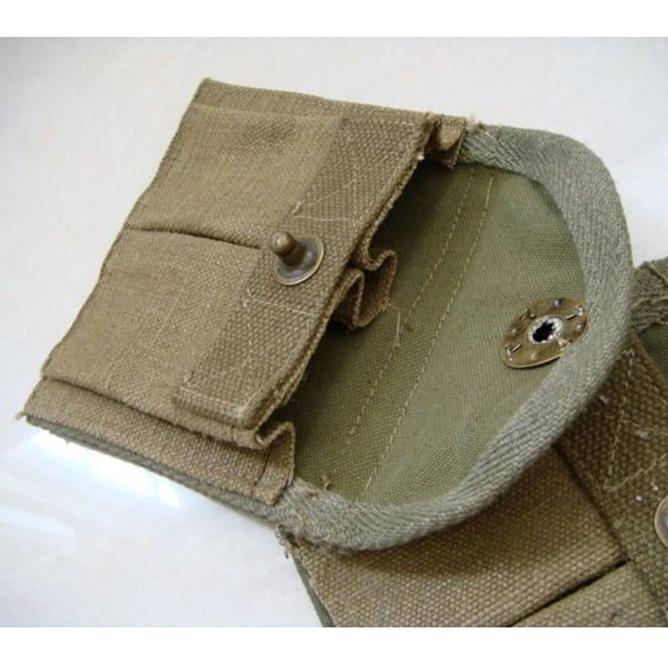 PAIR OF WW2 US MILITARY M1 CARBINE RIFLE MAG MILITARY AMMUNITION POUCH BAG