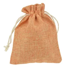 9x12 см Hessian оранжевый для продажи красный джут индивидуальные сумки-кисеты подарок маленький мешковатый пакетик для украшений 100 шт 3," x 4,7"