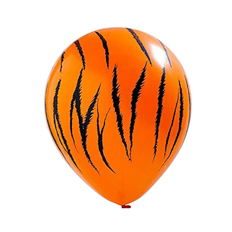 20 шт. 12 дюймов 2,8 г Зебра Леопард Тигр лапы узор латексные шарики, День подарков будущей матери Вечеринка дня рождения украшения воздушный шар в форме животного - Цвет: Tiger