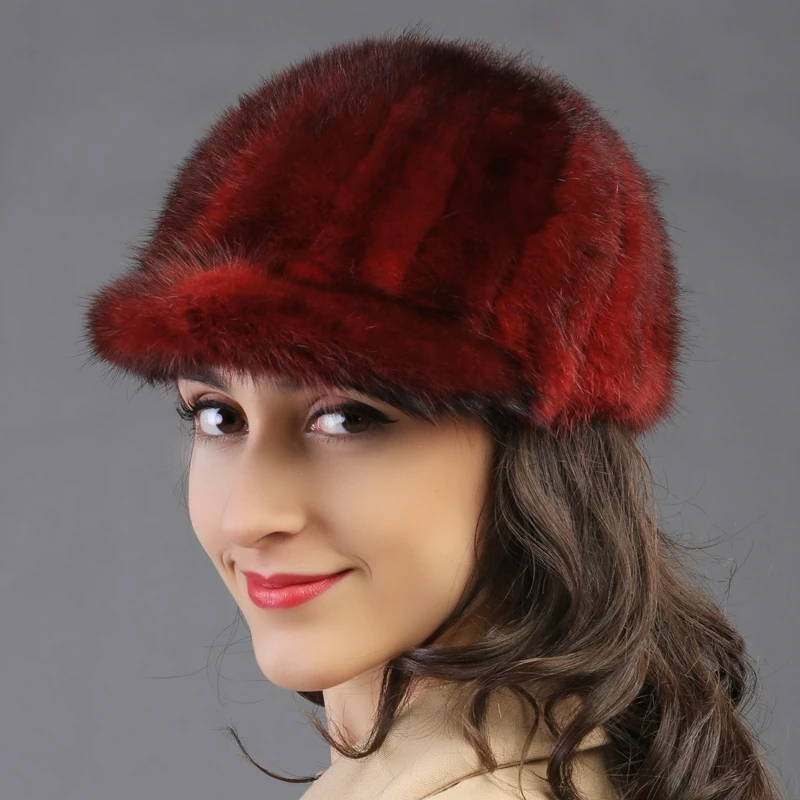 Осенняя зимняя супер теплая Женская шапка с натуральным мехом в русском стиле, винтажная женская шапка с роскошным мехом, известная группа