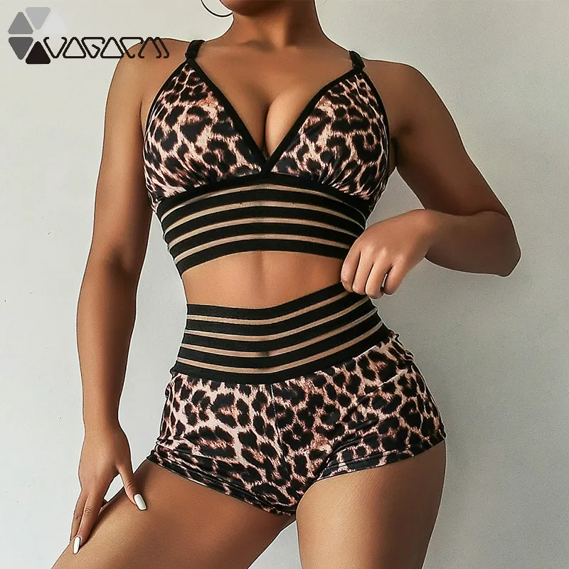 

Sexy Women Active Shorts Hip Up High Waist Printed Leopard Slim Fitness Yoga Leggings Sports Shorts Running Mujer Sport Gym Wear