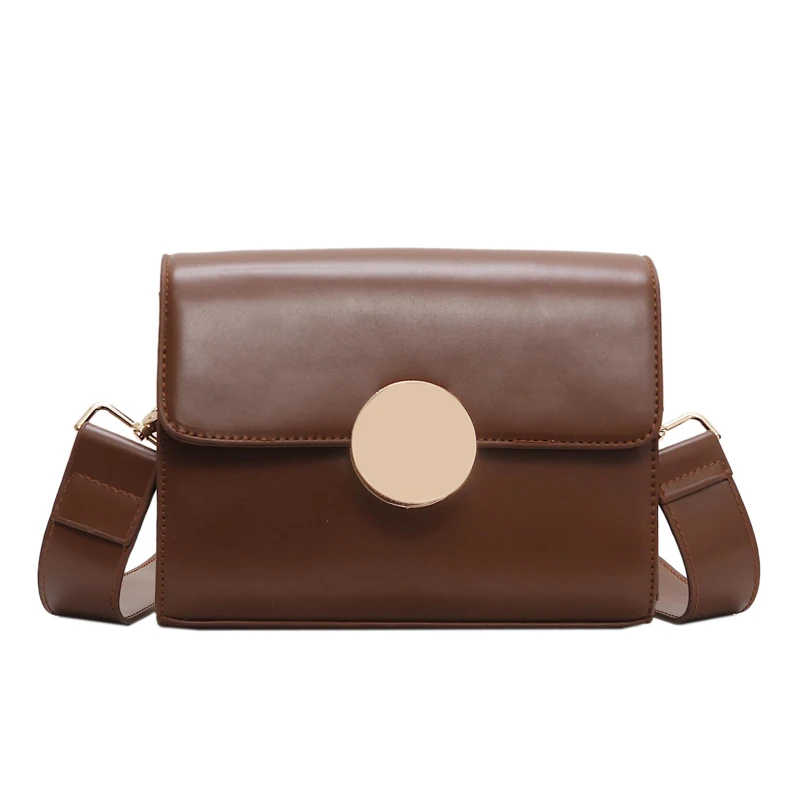 

Retro Simple Small Square bag 2019 Summer Fashion New Quality PU Leather Women's Designer Handbag Lock, Shoulder Messenger bags