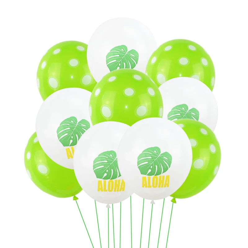 Фламинго вечерние воздушный шар надувной зеленый воздушный шар "Конфетти" для украшения дня рождения Летние Гавайские пляжные вечерние