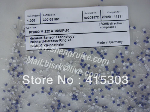 

M222 Class A Pt1000 Thin Film Elememnt Hereause brand 0.15 Accuracy