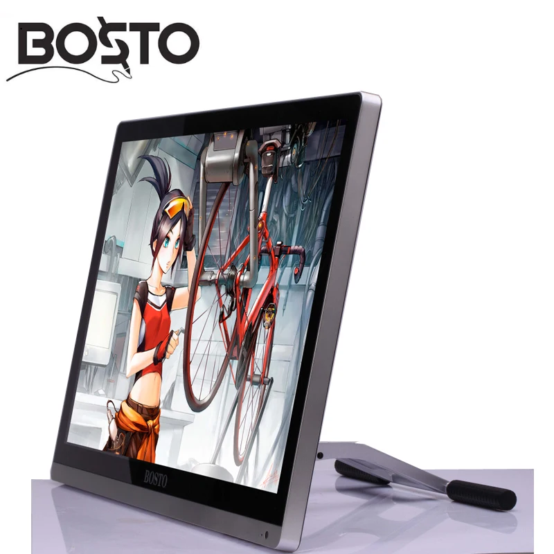 BOSTO 22 UMini 21.5in Профессиональный Full HD Art Графика планшет монитор рисовать 8192 уровней Ручки и художник рисунок перчатки и стоять