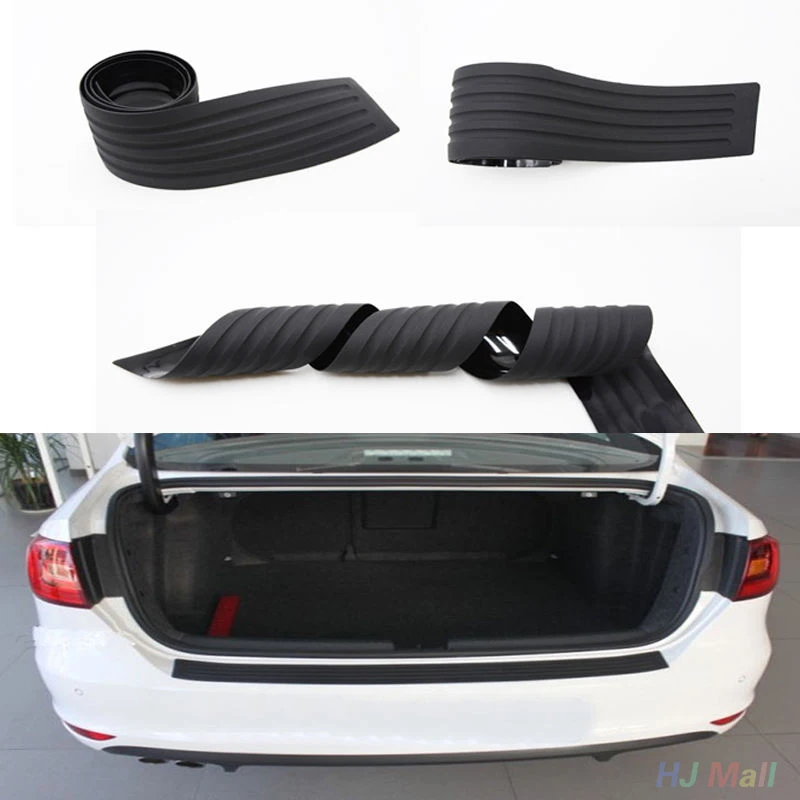 

Car Vehicle Rear Bumper Protector Scratch Guard Trim Cover Rubber Black