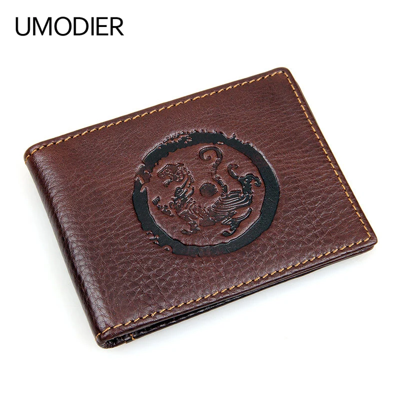 

Business Simple Men's Cowhide Credit Card Bank Card Business Card Driver's License Cash Money Wallet Card Holder