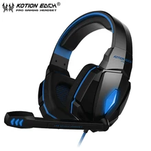KOTION CHAQUE G4000 Gaming Headset Casque Stéréo avec Microphone LED Lumière Meilleur casque pour Ordinateur PC Gamer Fone De Ouvido