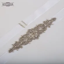 Free Shipping Hot Sale Elegant Rhinestone Vintage Crystal Wedding Party Bride Bridesmaid Belt Dress Flower Sash Accessories