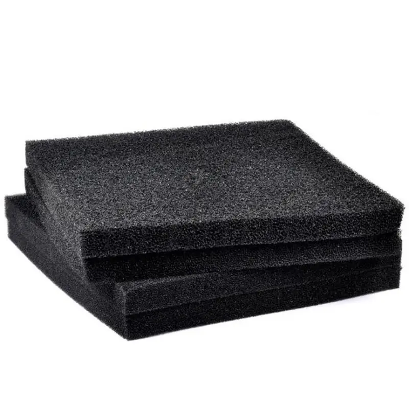

Aquarium Sponge Filter Fish Tank Aquarium Accessories Fiber Biochemical Filter Cotton Fish Tank Sponge Filter Accessories Black