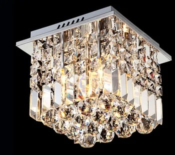 

ZYY Modern Minimalist LED Crystal Ceiling Lamp Crystal Entrance Light Hallway Aisle Lamp Square Crystal Ceiling Lights