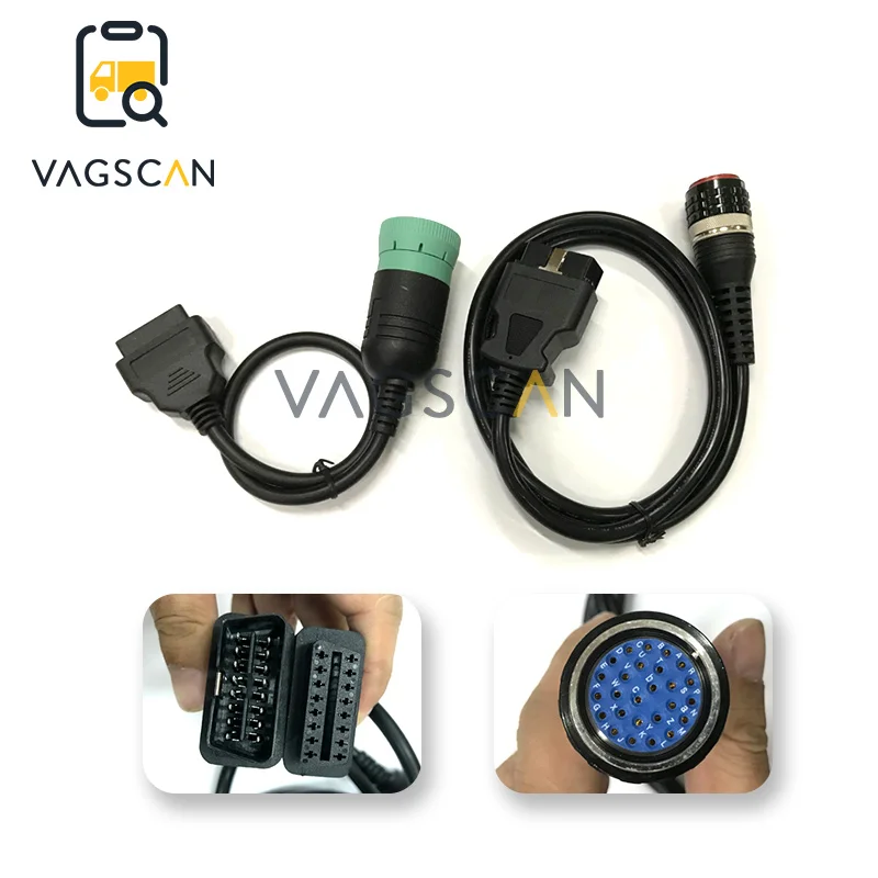 Экскаватор диагностический инструмент 88890304 OBD2 OBDII кабель с 88890302 9 контактный кабель для Volvo Vocom II Vocom 88890030
