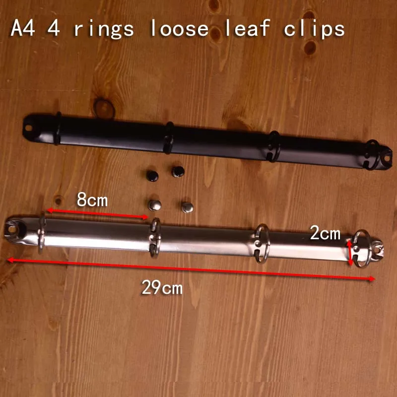 Блокнот формата А4 с 4 кольцами, рассыпной лист, папка для файлов, металлическая спираль, железное кольцо, фурнитура B5, четыре отверстия, металл, сталь, для студентов, сделай сам