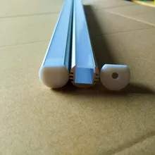 Новые светодиодные алюминиевые профили 2 м/шт. 15 шт./лот 11 мм ширина встроенные профили с матовой отделкой молочно-белый прозрачный чехол для телефона для светодиодный полосы