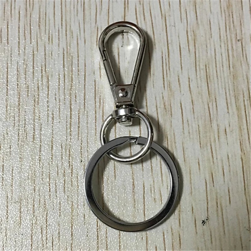 Lobster Clasp 48x18mm+ring 30mm whute K color Plated Swivel Lobster