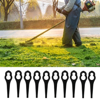 

NICEYARD 10PCS 3 Colors Portable Plastic Blades Mower Blades Lawn Mower Parts Gardening Mowing Power Tools Durable Lawnmower