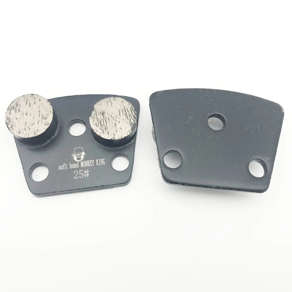 Trapezoid Metal Diamond Concrete Grinding Pad Scraper  for strong magnetic plate of  floor grinder in grit 16 20 25 