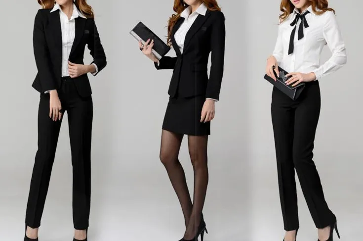 Plus size S XXXXXL Women elegant Pants suits , Office work formal ...