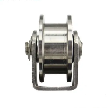 

2PCS/LOT Wheel D:48mm (2inch)304 Stainless Steel H Groove Track Pulley Wheel Bearing Rail Caster Lifting