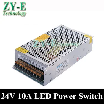 

1X 240W 24V 10A led Power supplies Switching Power Supply Driver For LED Strip light Display AC110V-240V To 24V free shipping