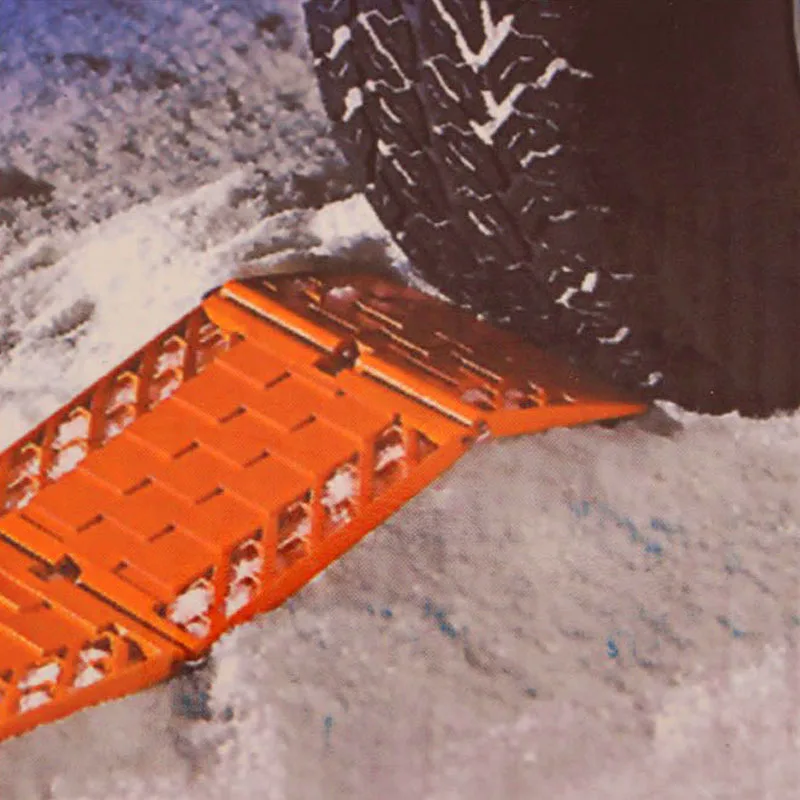 

Car snow mud off the board Foldable skid plate Tire mat Sand chain