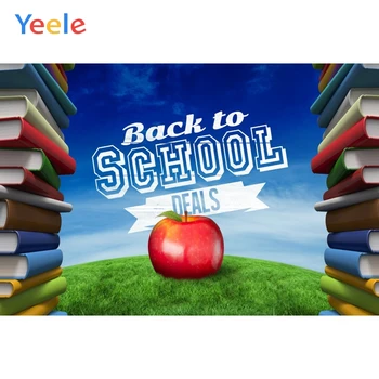 

Yeele Welcome Children Boy Back To School Learn Photography Background Baby Study Books Custom Photocall Backdrop Photo Studio