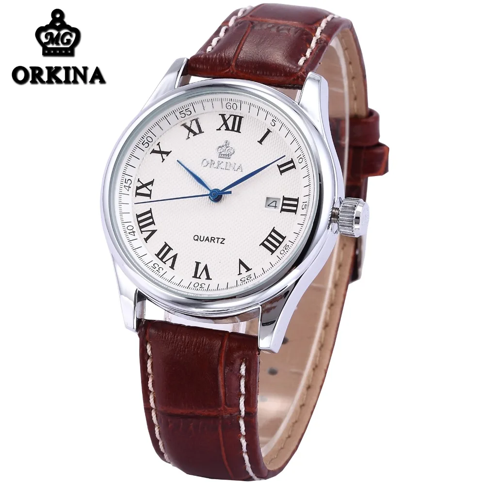 

Orkian Relojes Quartz Watches Clock Men Luxury Masterpiece Elegant Date Display Genuine Band Wrist Watch Cool Horloges Mannen