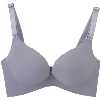 

DeRuiLaDy Sexy Lingerie Seamless Wire Free Deep V Bra Gather Adjustable Women Bra Underwear Push Up Bra Bralette soutien gorge