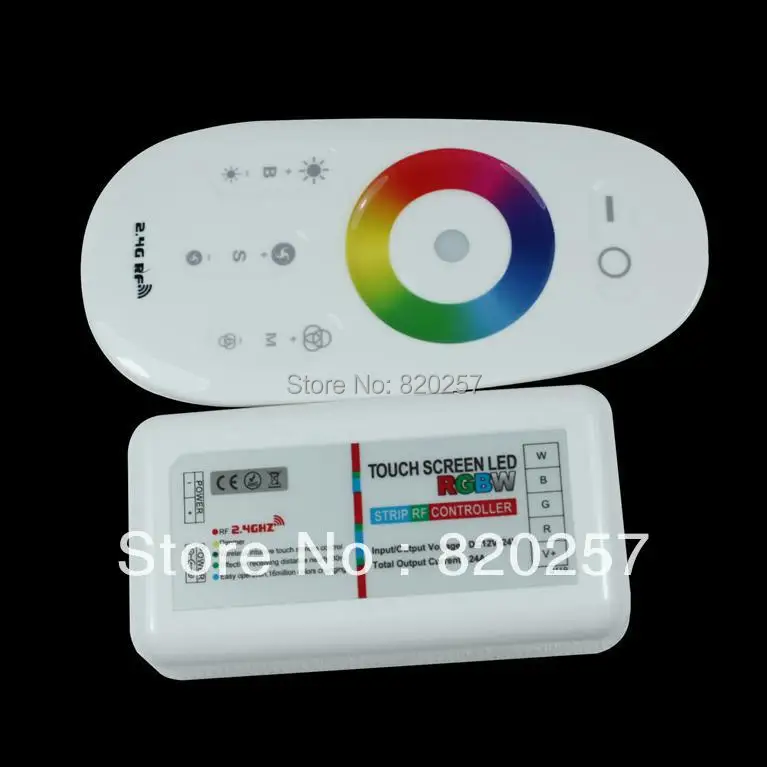 

DHL EMS free shipping 100pcs carton Smartphone or Tablet WiFi Compatible touching controller touch screen RGBW 4 channel 12V/24V