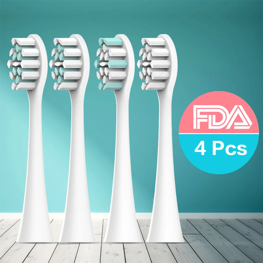 DuPont Tynex 4pcs/Heads for Toothbrush Replacement Electric