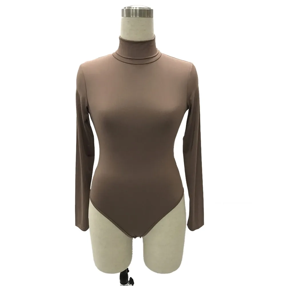 Turtle Neck Bodycon Bodysuit for Women 36 19275-2